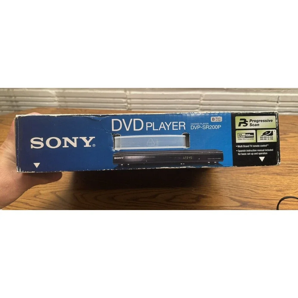 Sony CD/DVD/DVD+RW/+R/+R DL/-RW/-R/-R‎ DL/JPEG/MP3; REMOTE, DVP-SR200P, TESTED